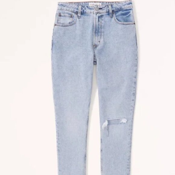 NWT* 30xLong Abercrombie The Skinny Hi-Rise Curve Love Jeans SAME DAY SHIPPING! - Picture 2 of 7